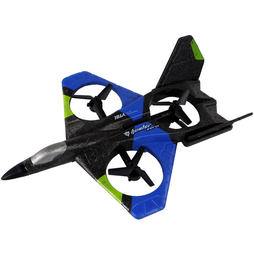 Avion quadcopter na daljinsko upravljanje plavi slika 2