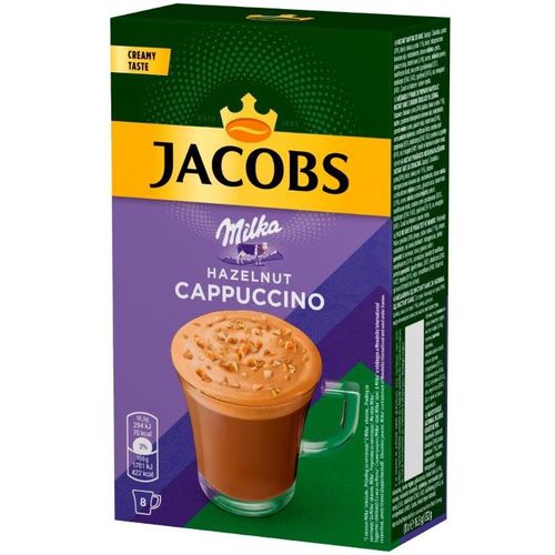 Jacobs Cappuccino Milka Hazelnut 8x16,5g slika 1