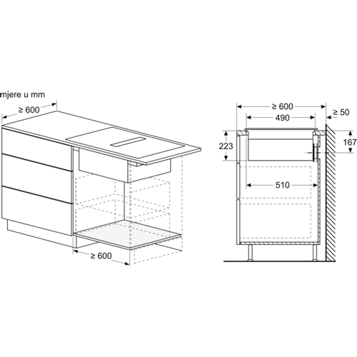 Bosch ugradbena ploča s integriranom napom PVQ731F15E slika 5