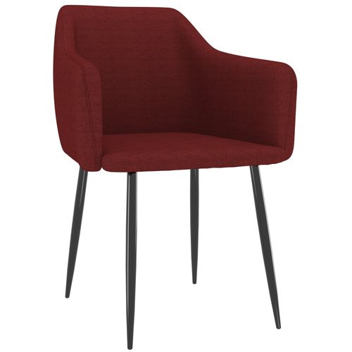 Blagovaonske stolice od tkanine 2 kom crvena boja vina slika 16