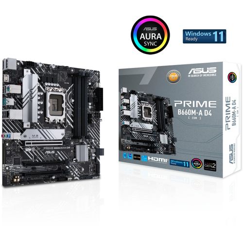 ASUS PRIME B660M-A D4-CSM mATX matična ploča za Intel LGA 1700 slika 1