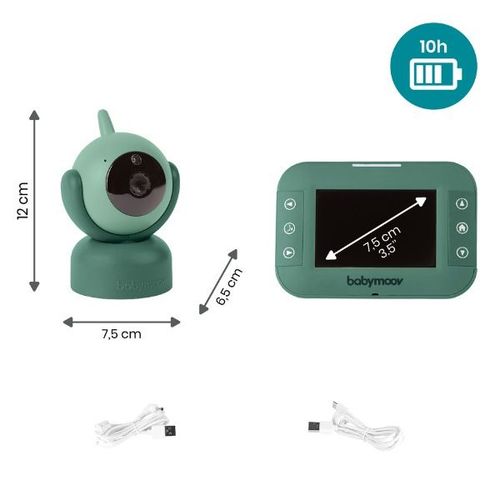 Babymoov video alarm Yoo Master 3.5" - Green slika 4