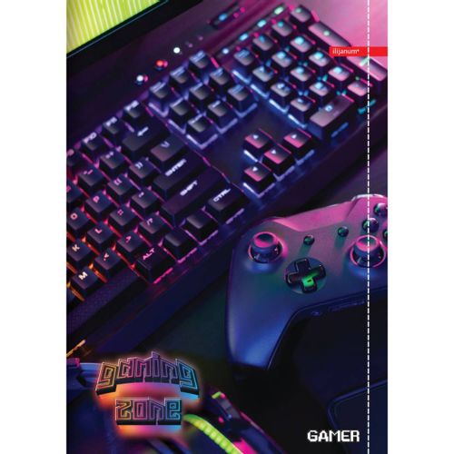 Bilježnica Ilijanum A4 70g 52L čista gamer SORTO ARTIKL slika 10