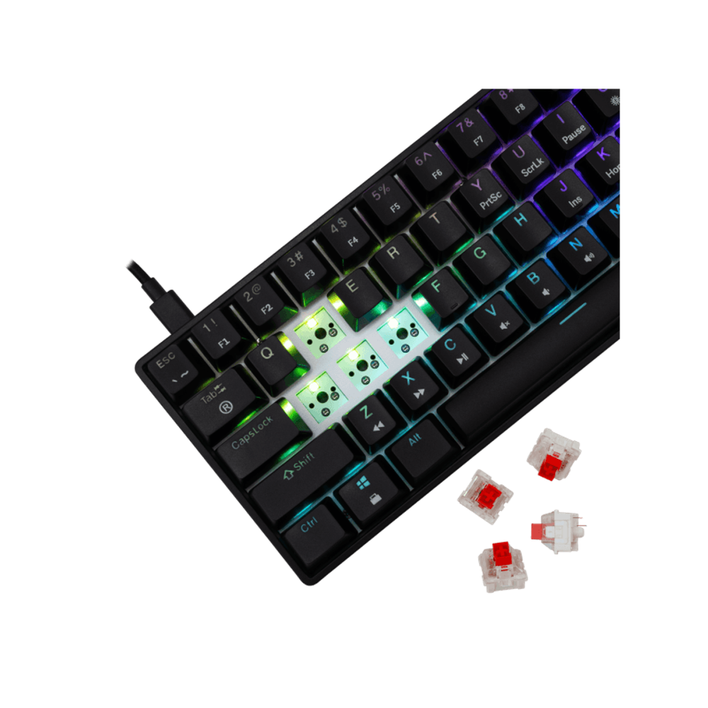 WHITE SHARK Mehanička tastatura GK-004111 SHINOBI-2 / US, crveni prekidači slika 4
