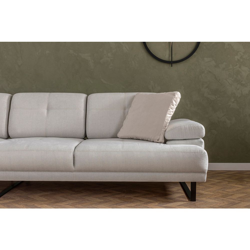 Ugaona Sofa Mustang Large Left - Bež Boja slika 8
