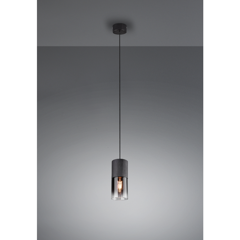 Trio Lightning visilica ROBIN crno mat, 1 x E27 slika 1