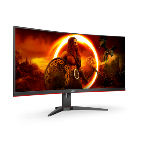 AOC CU34G2XE/BK Monitor 34"/VA,zakrivljen,21:9/3440x1440/144Hz/1ms MPRT/HDMI,DP/freesync/crna slika 2