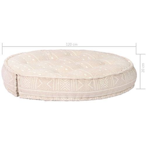 283789 Pouffe 100x20 cm Beige Fabric slika 7