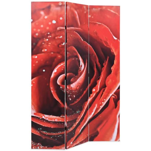 Sklopiva sobna pregrada sa slikom crvene ruže 120 x 170 cm slika 15
