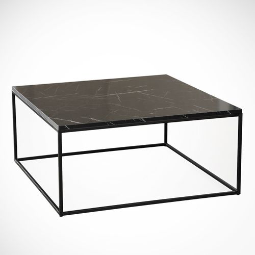 Hanah Home Poly - Royal Black White Coffee Table slika 2