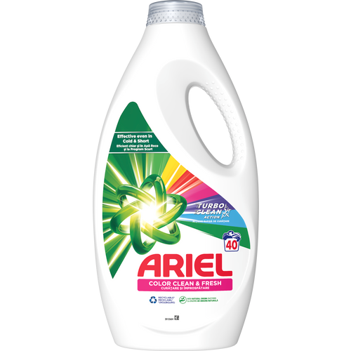 Ariel tečni deterdžent Color clean and Fresh 2l, 40 pranja slika 1