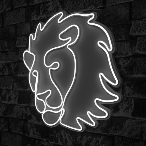 Wallity Ukrasna plastična LED rasvjeta, Lion - White slika 8