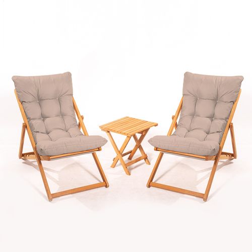 Woody Fashion Set vrtnog namještaja - stol i stolice (3 komada) Orion slika 1