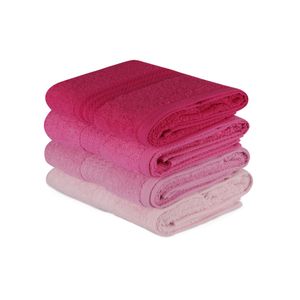 Colourful Cotton Set ručnika PINKY, 50*90 cm, 4 komada, Rainbow - Pink