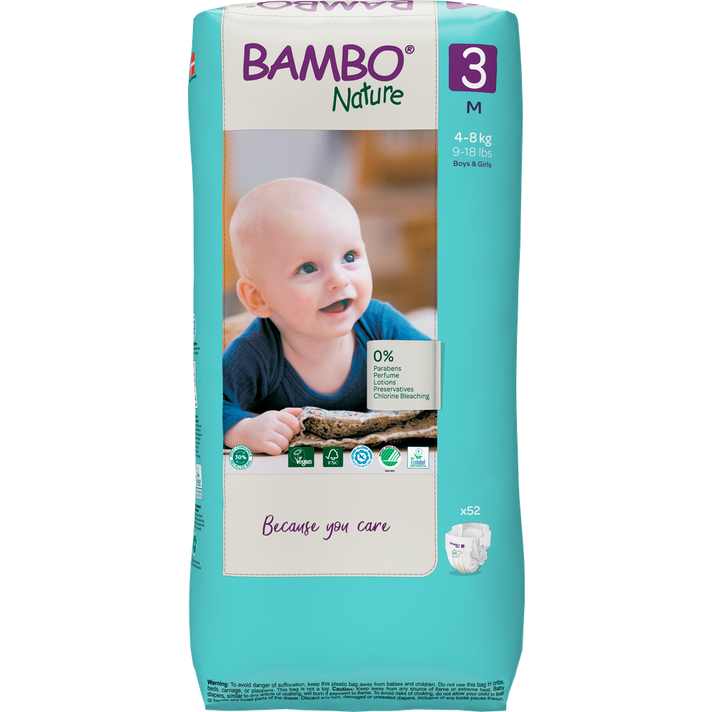 Bambo Nature pelene veliko pakovanje slika 1