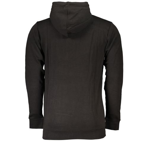 CAVALLI CLASS MEN'S BLACK ZIP SWEATSHIRT slika 2