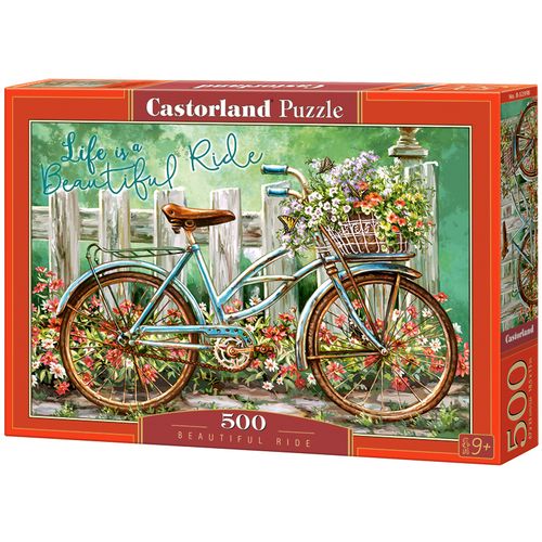 Castorland puzzle bicikl u cvijeće 500kom. slika 3
