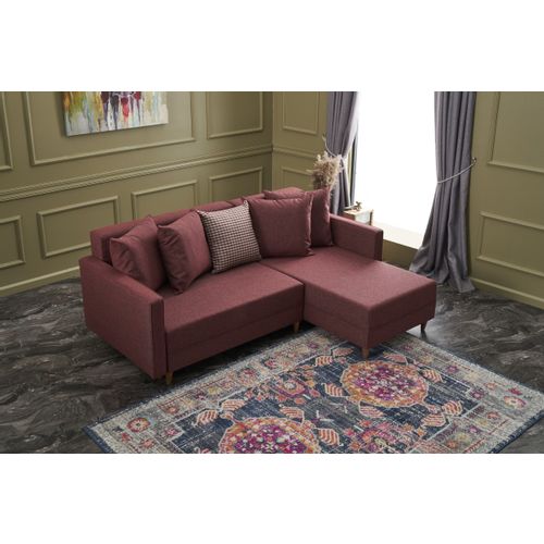 Atelier Del Sofa Aydam Right - Bordo Crveni Ugao Sofa-Krevet slika 2