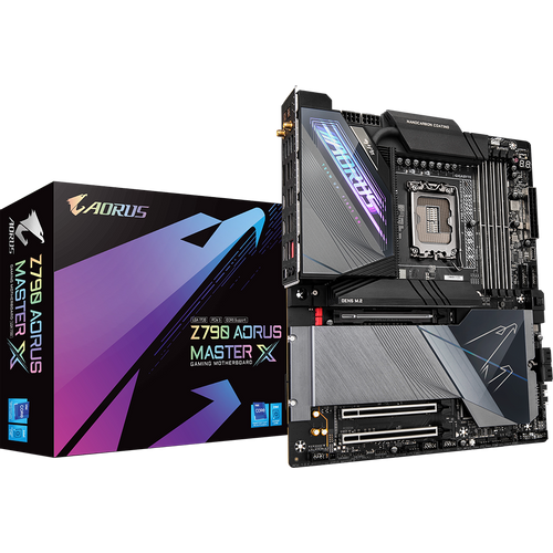 Gigabyte Z790 AORUS MASTER X  LGA1700, Z790 Chipset, Supports Intel Core 13th and next-gen processors, 4xDDR5 DIMMs with XMP 3.0 memory module support, PCIe 5.0 x16 slot with 10X strength for graphics card slika 1