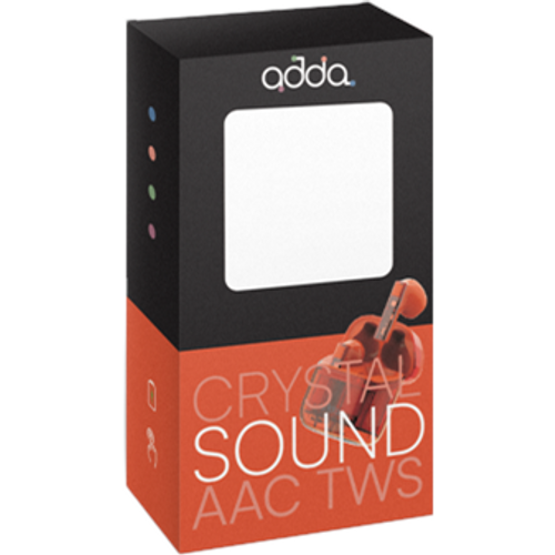 Slušalice ADDA TWS-002-OR, Crystal TWS, AAC, bluetooth 5.1, narančaste slika 1