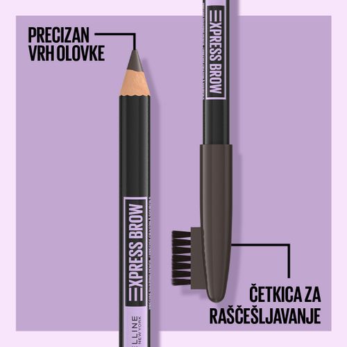 Maybelline New York Express Brow olovka za obrve 03 Soft Brown slika 6