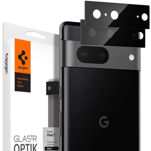 Spigen - Glas.tR EZ Fit Optik.TR staklo za kameru (2 kom) - Google Pixel 7 - crno slika 1