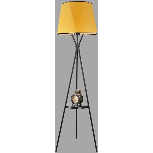 Venedik sehpalı siyah lambader altıgen hardal abajurlu Mustard Floor Lamp slika 1