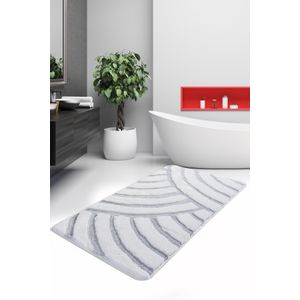 Alya - White (70 x 120) Multicolor Acrylic Bathmat