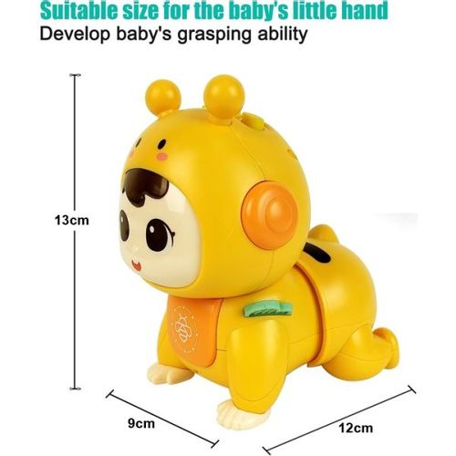 BBO Toys Dečija Igračka Bebe Koje Puze - Yellow 18M+ (He0707) slika 6