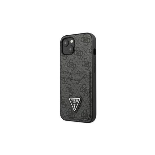 GUESS Futrola za iPhone 13 Pro Black Triangle Logo Cardslot slika 1