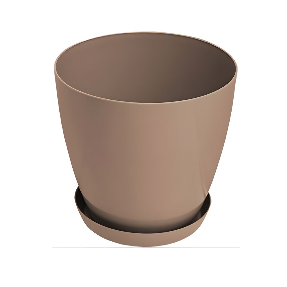 Saksija LUX 28cm sa podmetacem moka slika 1