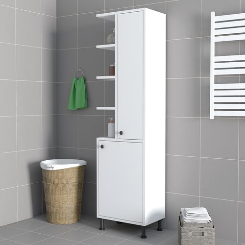 Lina 2 Multi Purpose Cabinet - White White Multi Purpose Cabinet slika 1