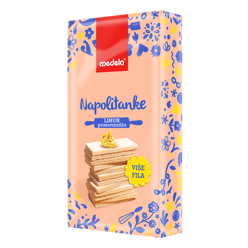 Medela napolitanke Limun-Pomorandža 400g  slika 1