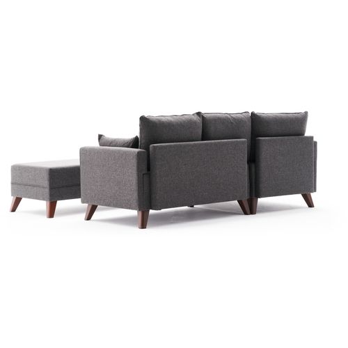 Atelier Del Sofa Kutna garnitura na razvlačenje, Antracit, Bella Mini Corner Sofa Left - Anthracite slika 7