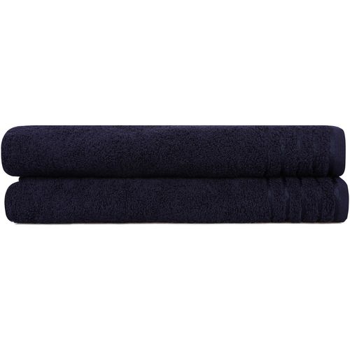 L'essential Maison 410 - Dark Blue Dark Blue Bath Towel Set (2 Pieces) slika 2