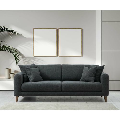 Sare 3+1 - Dark Grey Dark Grey Sofa Set slika 2