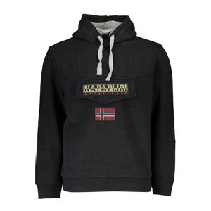 NAPAPIJRI MEN'S BLACK ZIPLESS SWEATSHIRT