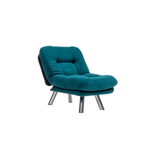 Atelier Del Sofa Fotelja na razvlačenje, Petrol Green, Misa Small Solo - Petrol Green slika 6