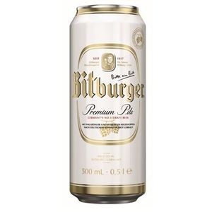 Bitburger pivo limenka 4,8% 500ml