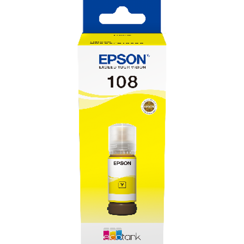 C13T09C44A 108 Yellow Ecotank ink bottle Epson slika 1