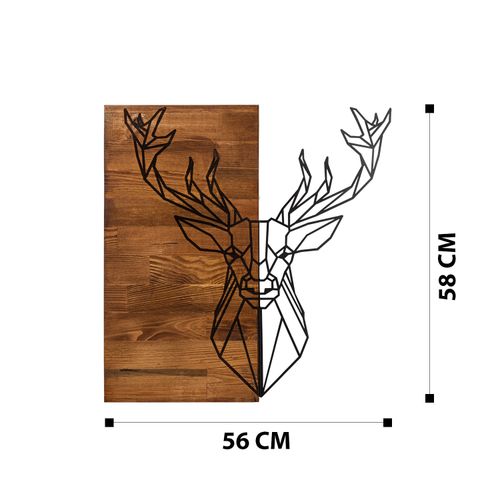 Deer1 BlackWalnut Decorative Wooden Wall Accessory slika 7