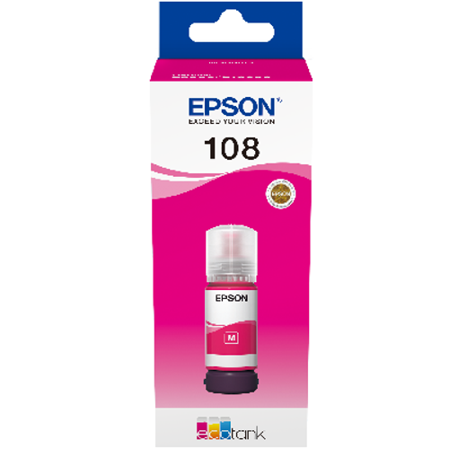 C13T09C34A 108 Magenta Ecotank ink bottle Epson slika 1