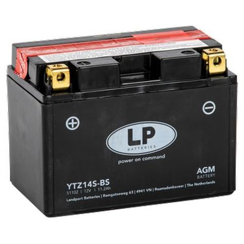 Akumulator za motocikl LANDPORT AGM 12 V 12 Ah +L slika 1