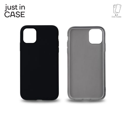 2u1 Extra case MIX paket CRNI za iPhone 11 slika 3