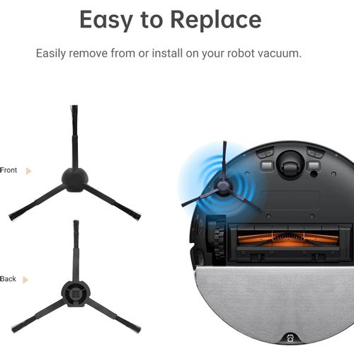 Bočne četke za Dreame D10plus/ D10s/ L10sU - 2 kom, crne slika 2