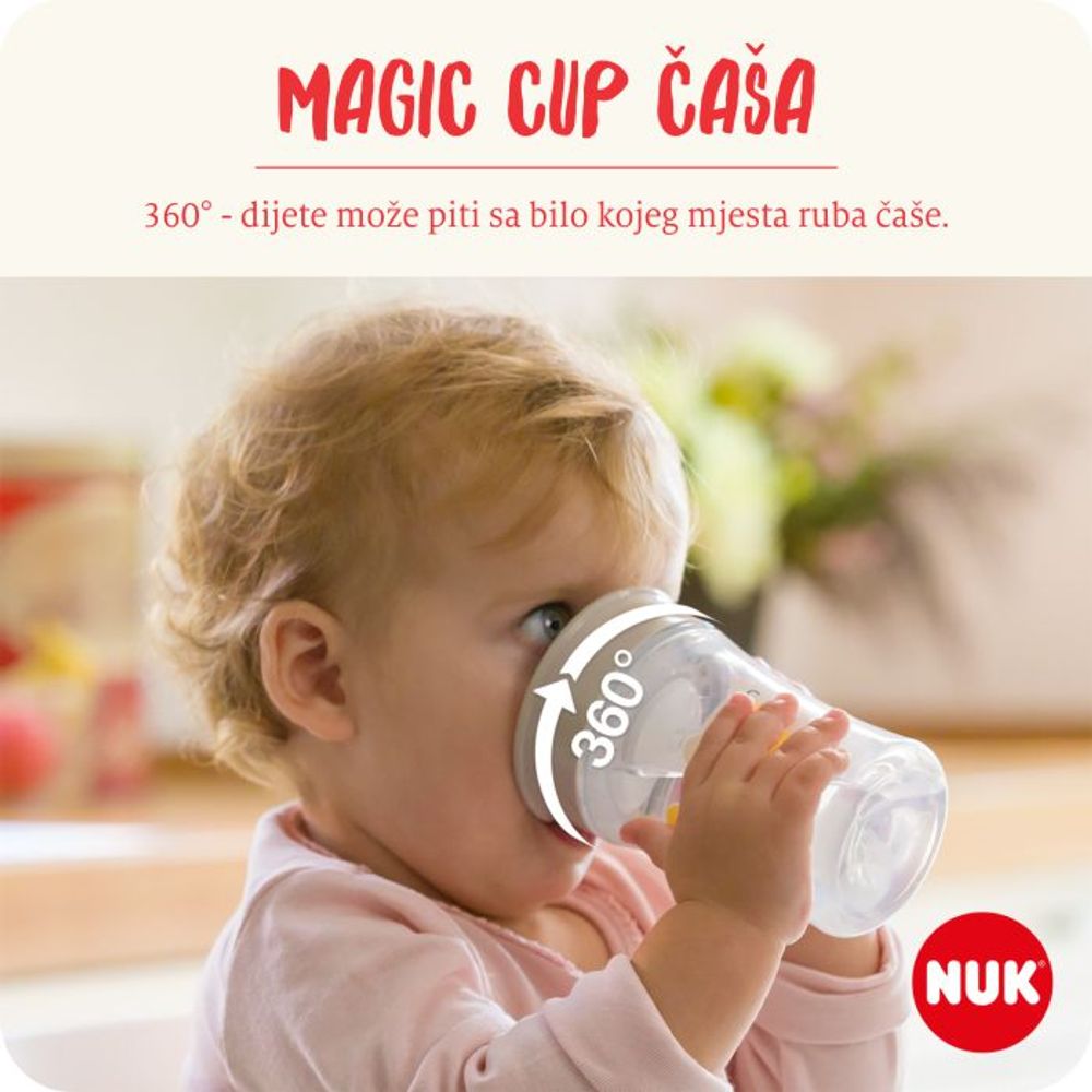NUK Čaša Evolution Magic Cup 8m+ 230ml, Plava slika 5