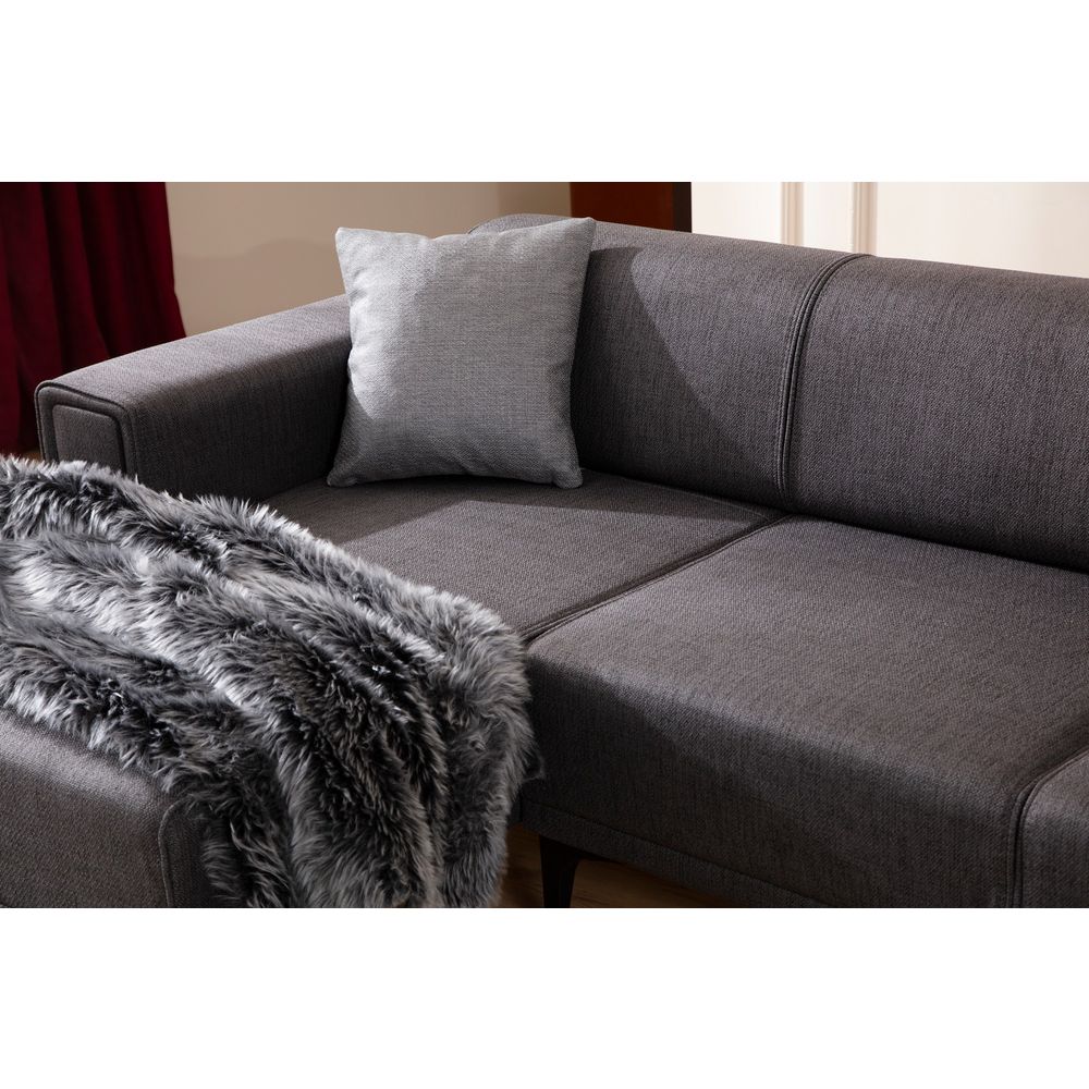 Ugaona Sofa-Krevet 'Horizon Left' - Tamnosiva slika 3