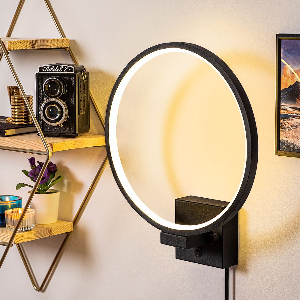 Halka - 13309 Crna Zidna Lampa slika 1