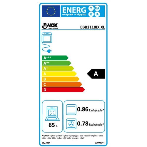 VOX ugradbena pećnica EBB 2110 IXXL slika 7