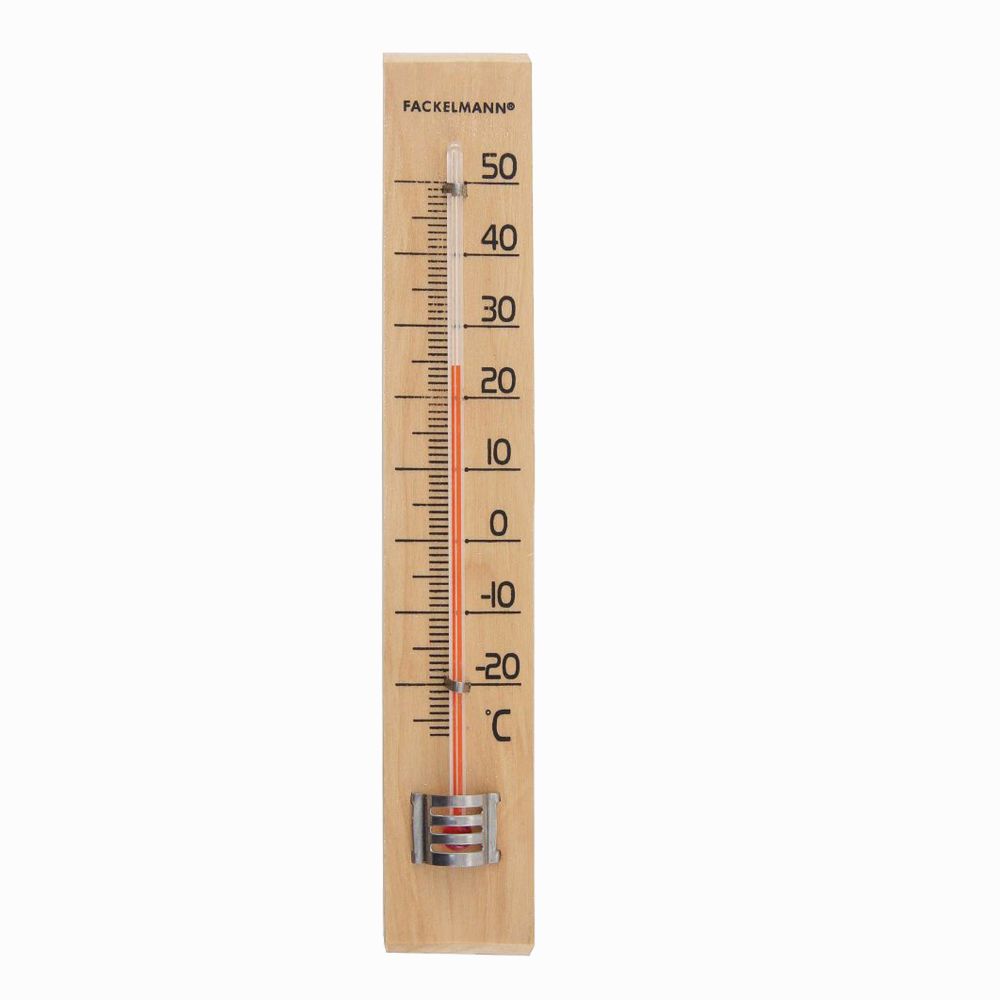 FACKELMANN Termometar 18cm, drveni slika 1